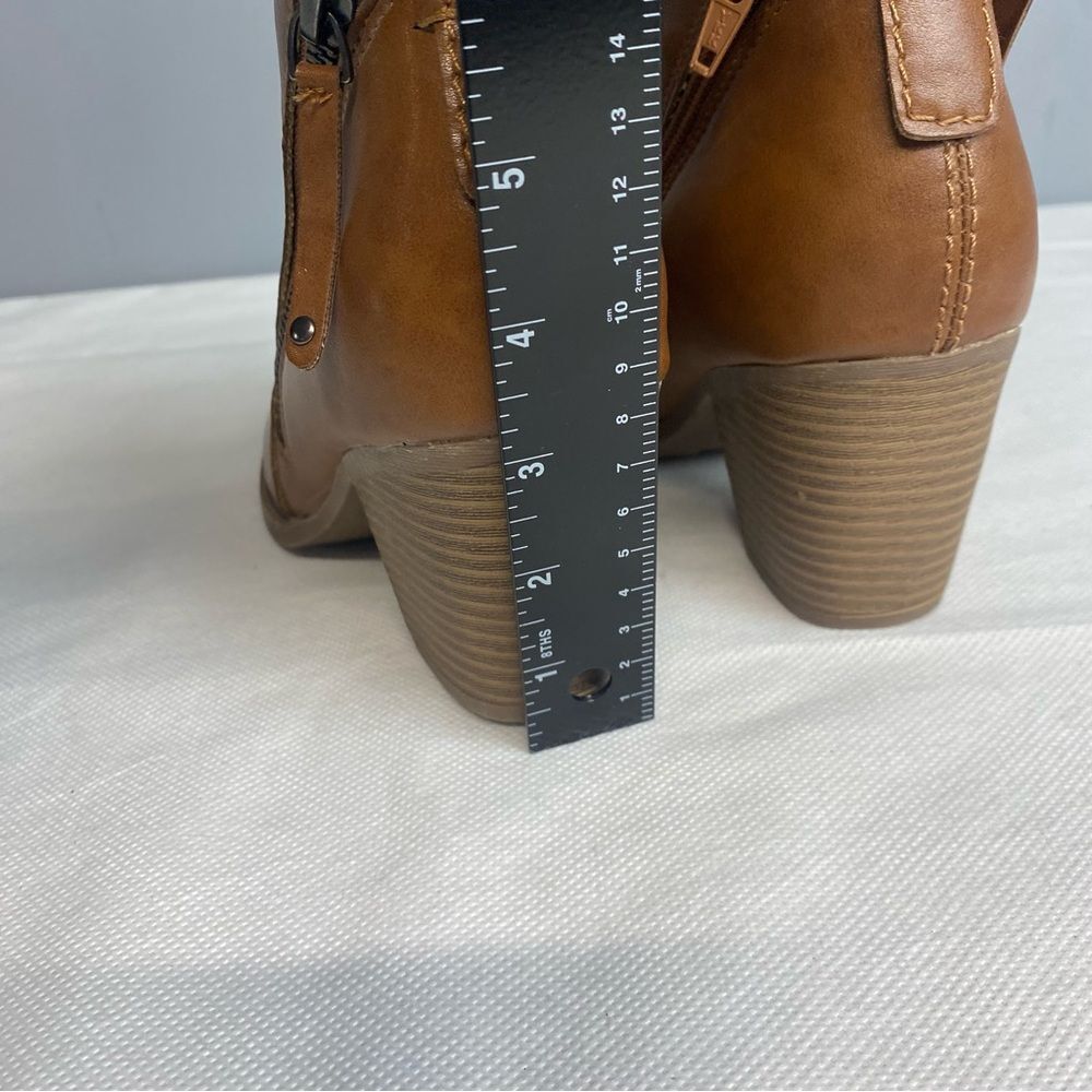 Faded Glory zippered ankle boots size 8.5 Light Brown, 3.5"heels - Picture 13 of 13
